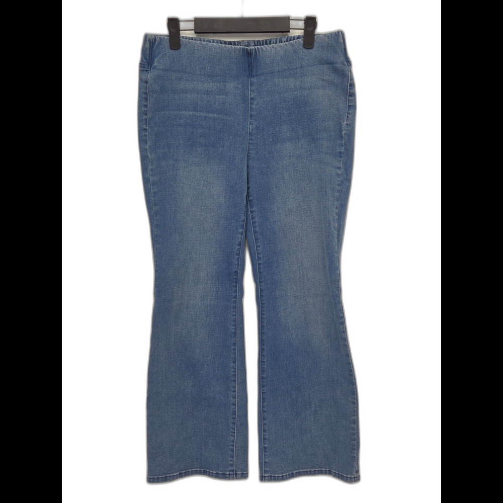 Soft Surroundings Supremely Soft Bootcut Jeans Womens PS Petite Pull On Stretch